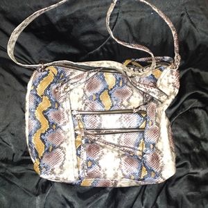 Jessica Simpson Python blue Soft Vegan Zoey Crossbody